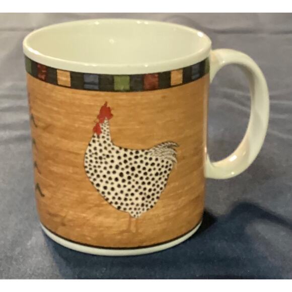 Warren Kimble Country Quartet Sakura Coffee Mug Cup Brandon House Chicken - Picture 1 of 8